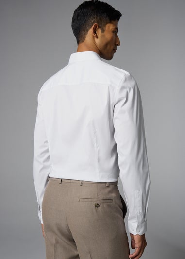 Taylor & Wright White Performance Slim Fit Shirt