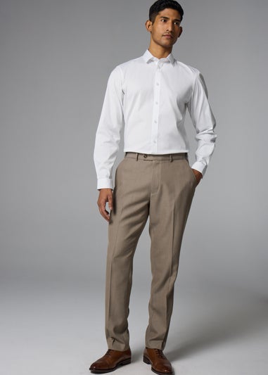 Taylor & Wright White Performance Slim Fit Shirt