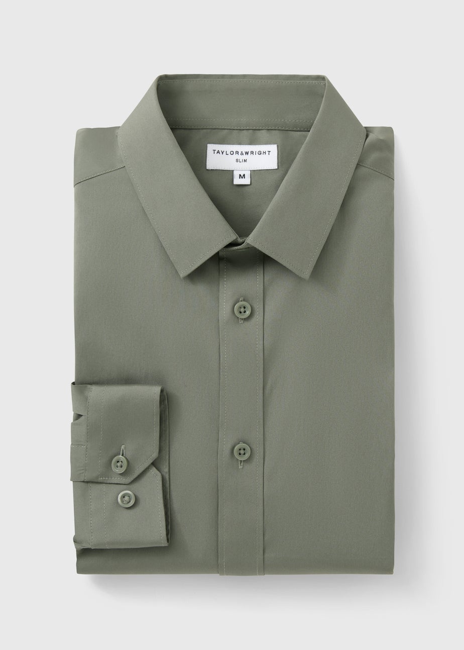 Green Performance Slim Fit  Shirt