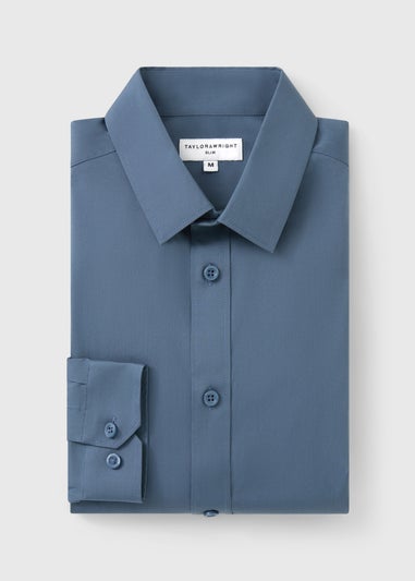 Taylor & Wright Blue Performance Slim Fit Shirt