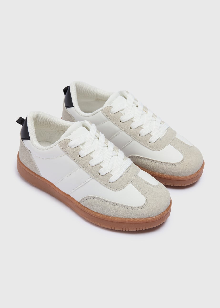 Boys Stone Panel Trainers (Younger 10-Older 6)