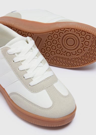 Boys Stone Panel Trainers (Younger 10-Older 6)