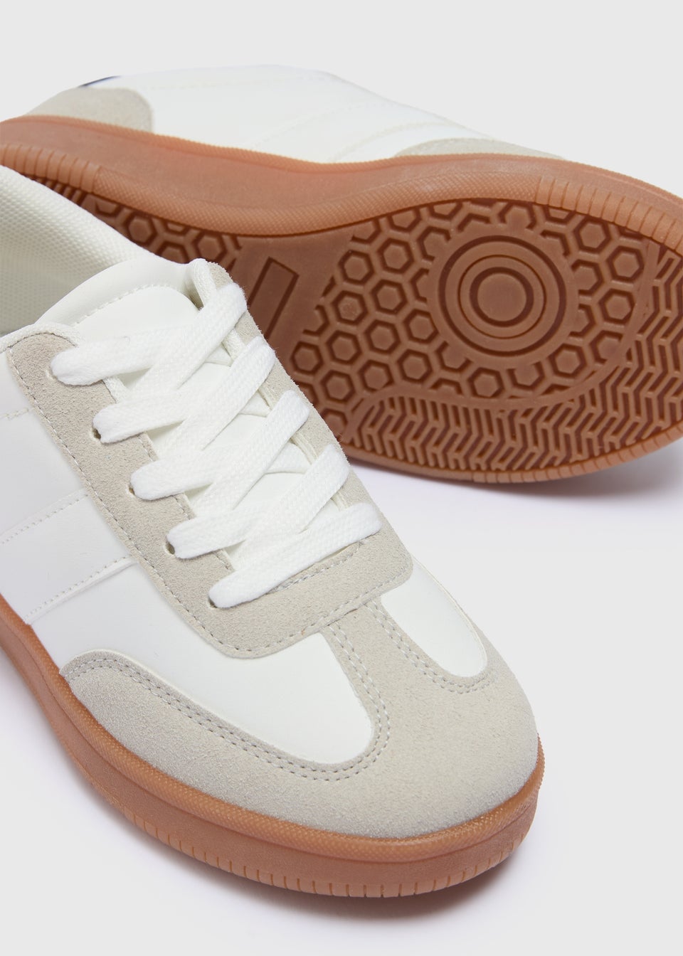 Boys Stone Panel Trainers (Younger 10-Older 6)