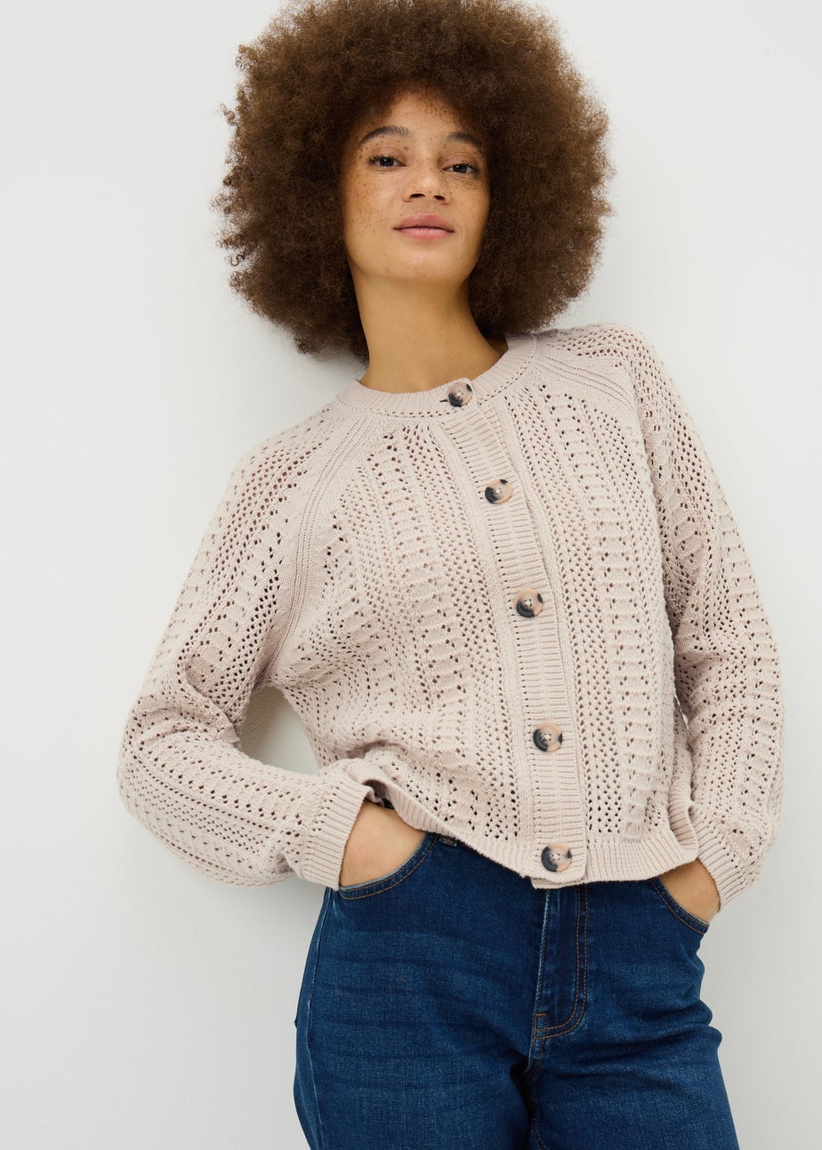 Ivory Pointelle Cardigan