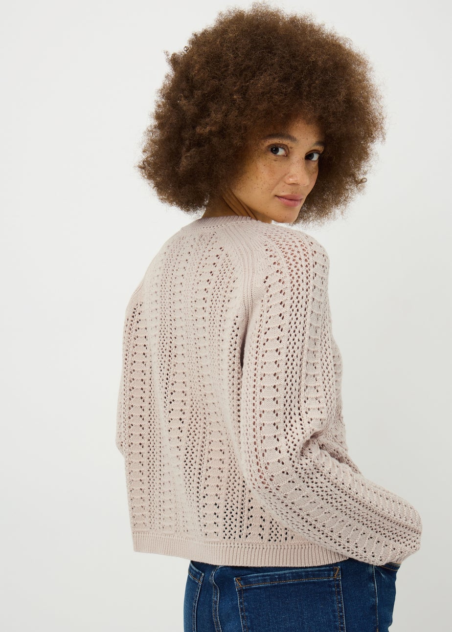 Ivory Pointelle Cardigan