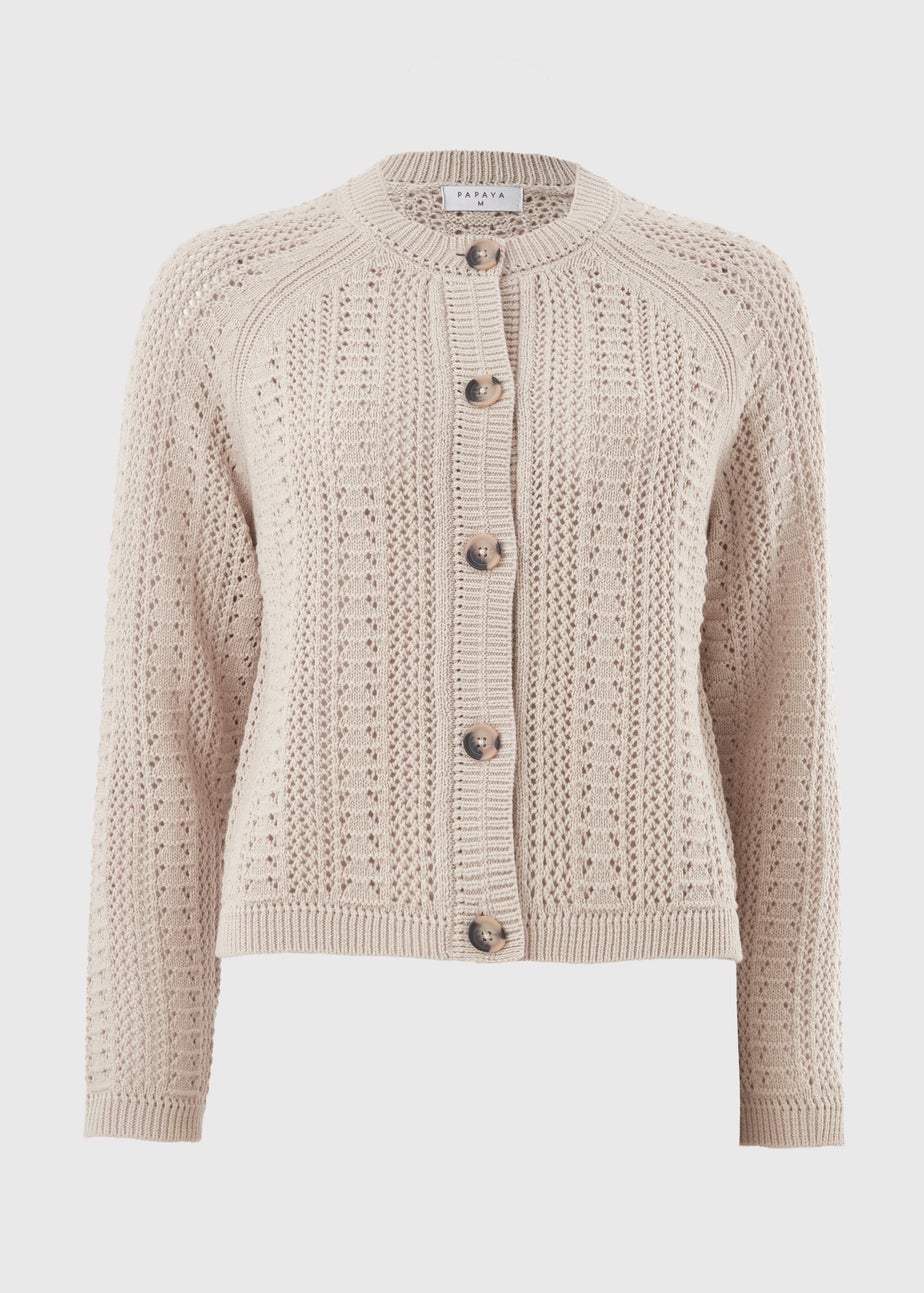 Ivory Pointelle Cardigan