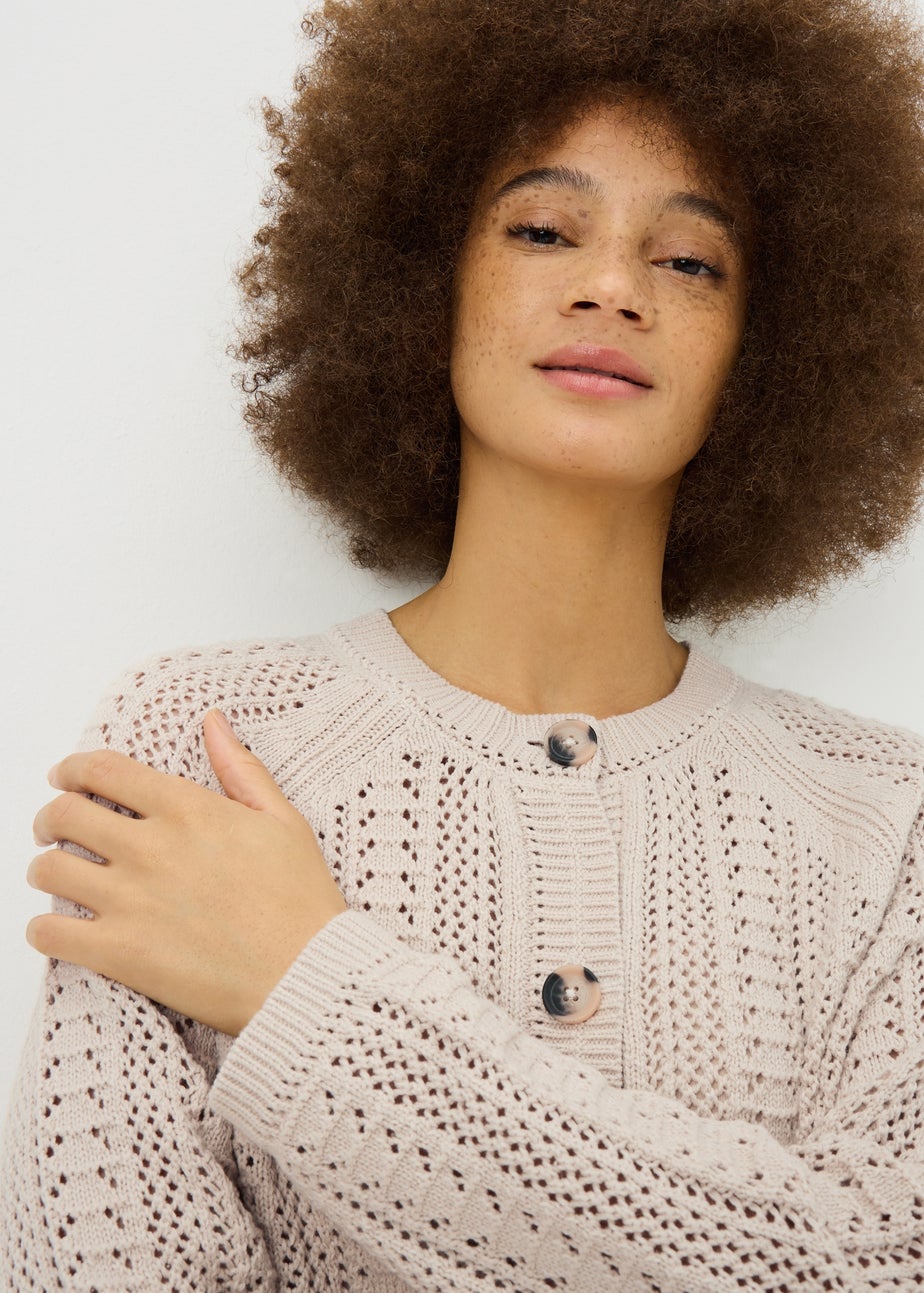 Ivory Pointelle Cardigan