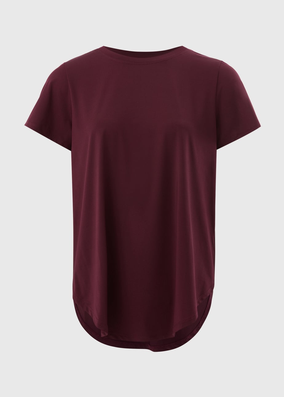 Souluxe Burgundy Longline T-Shirt