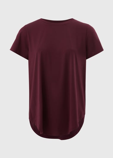 Souluxe Burgundy Longline T-Shirt