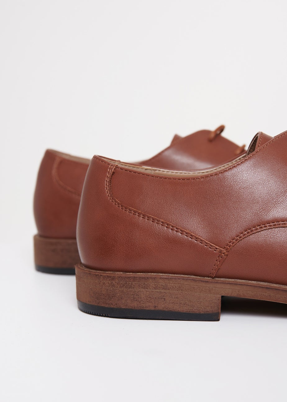 Threadbare Brown Lace Up Derby Shoes
