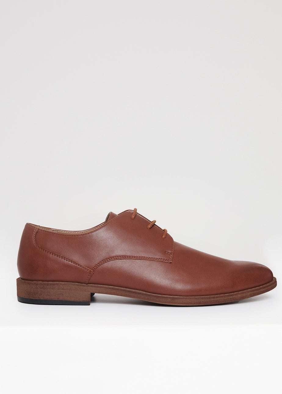 Threadbare Brown Lace Up Derby Shoes