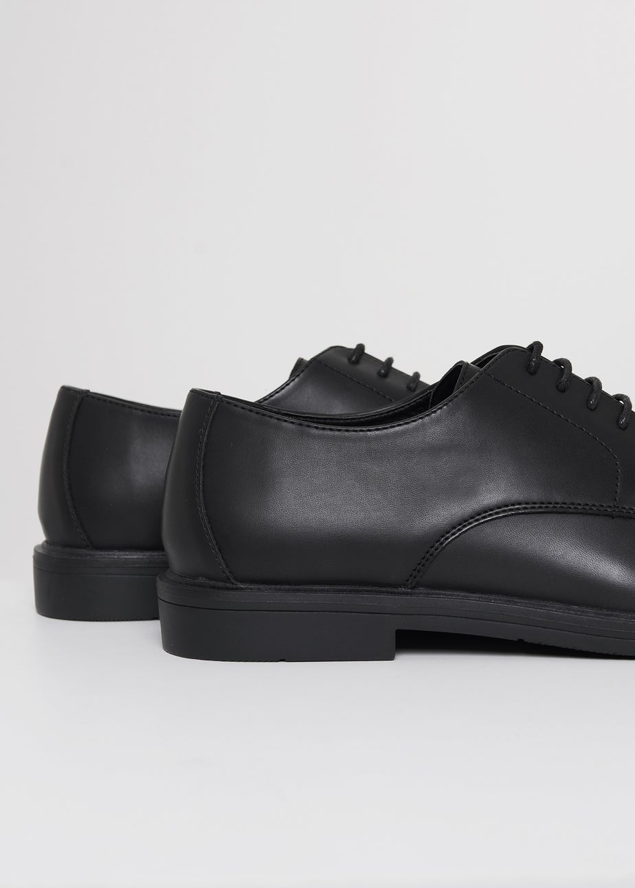 Threadbare Black Lace Up Smart Shoes