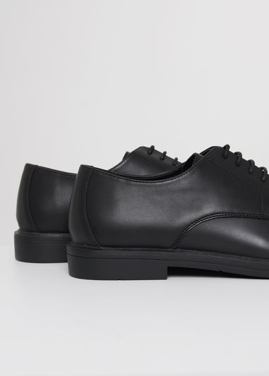 Threadbare Black Lace Up Smart Shoes