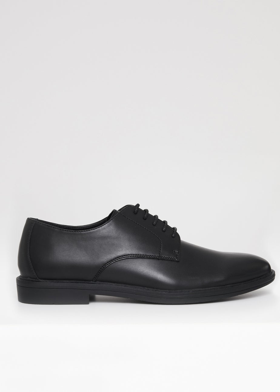 Threadbare Black Lace Up Smart Shoes