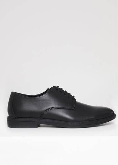 Threadbare Black Lace Up Smart Shoes