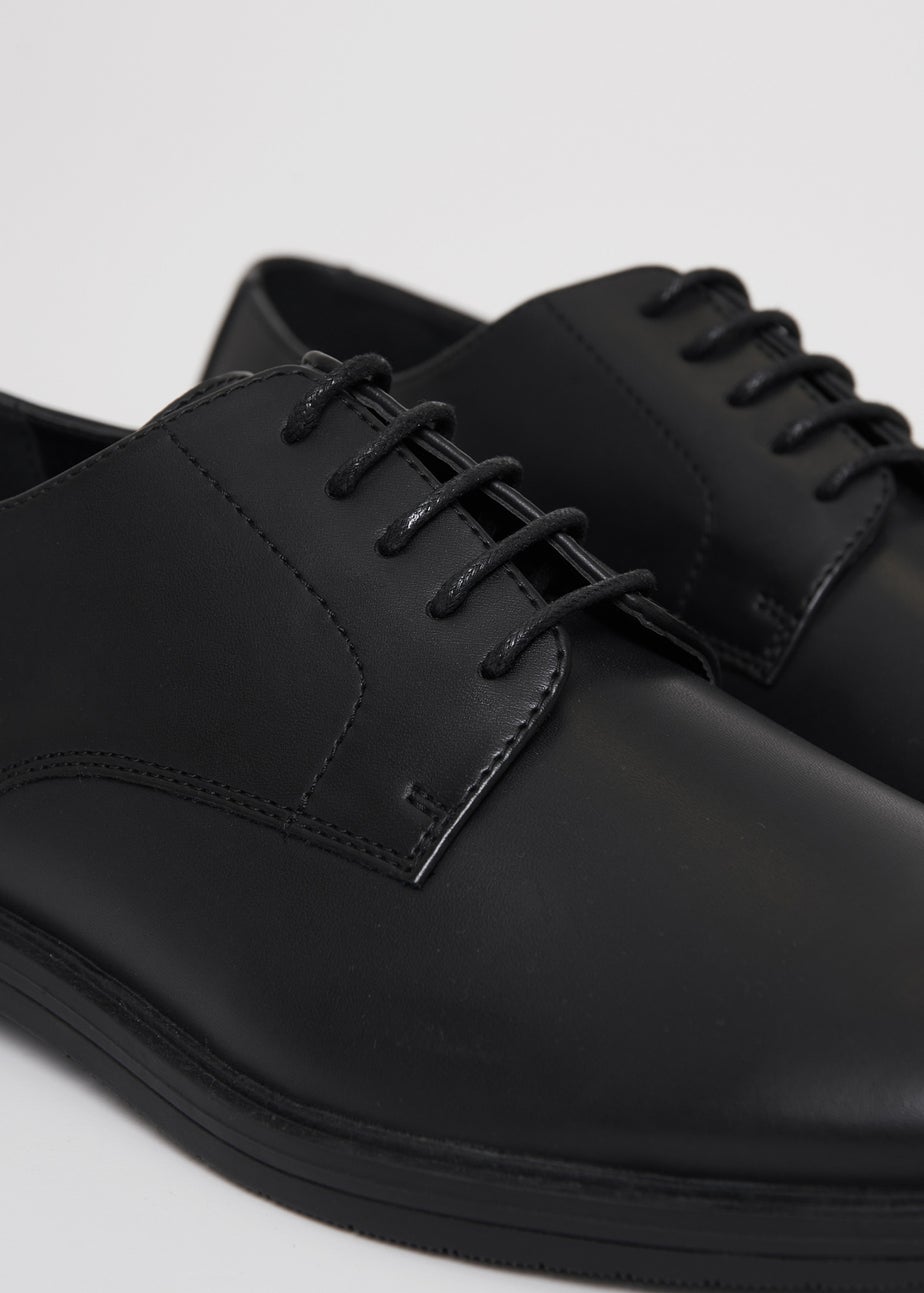 Threadbare Black Lace Up Smart Shoes