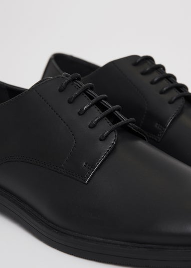 Threadbare Black Lace Up Smart Shoes