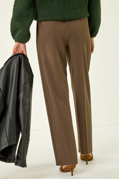 Roman Coffee Barrel Tapered Leg Trousers