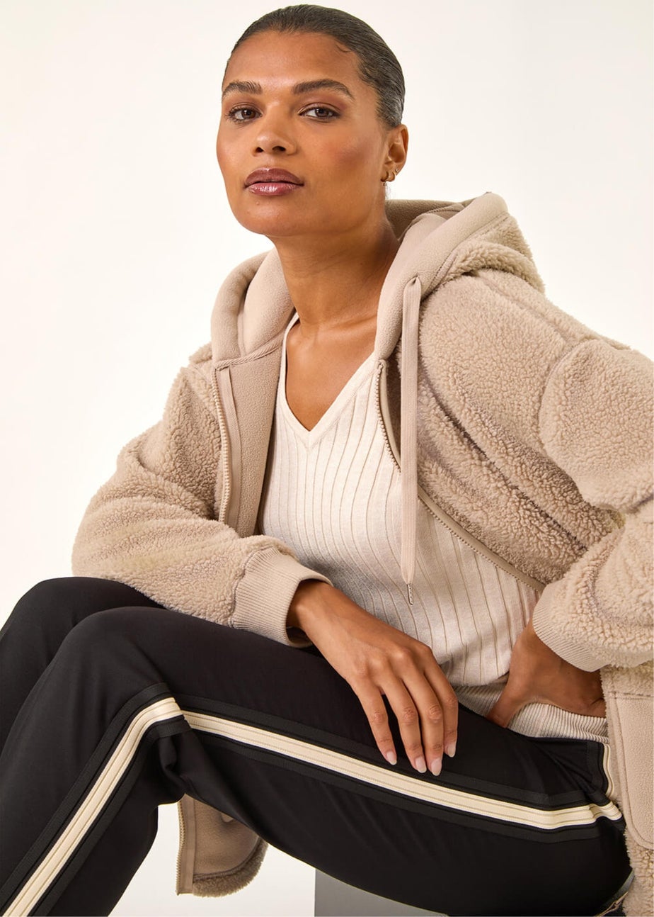 Roman Black Stripe Straight Leg Side Stripe Trousers