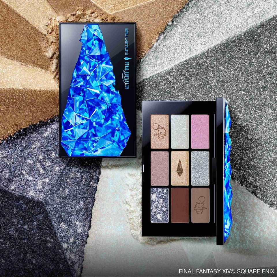 shu uemura x FINAL FANTASY XIV kupo! crystal eyeshadow palette