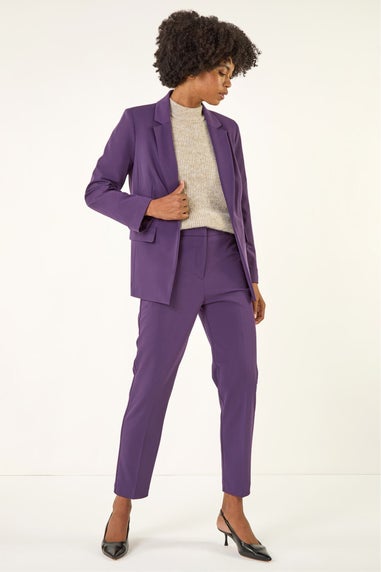 Roman Purple Tailored Collar & Revere Blazer