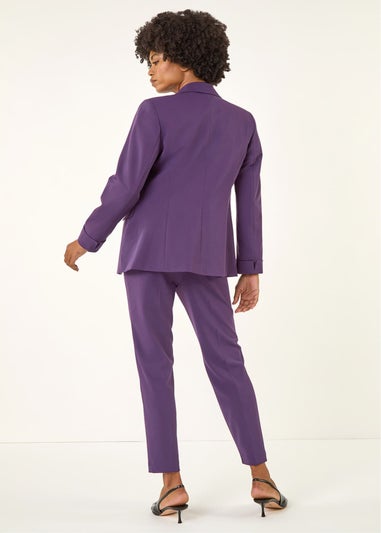 Roman Purple Tailored Collar & Revere Blazer