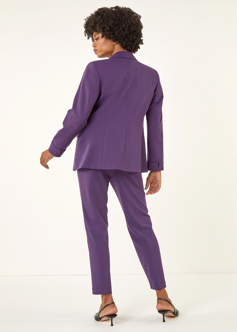 Roman Purple Tailored Collar & Revere Blazer