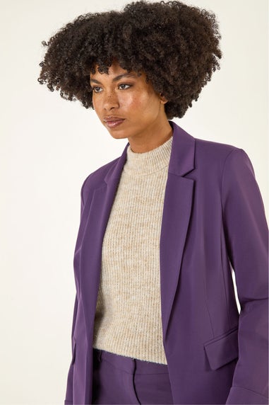Roman Purple Tailored Collar & Revere Blazer