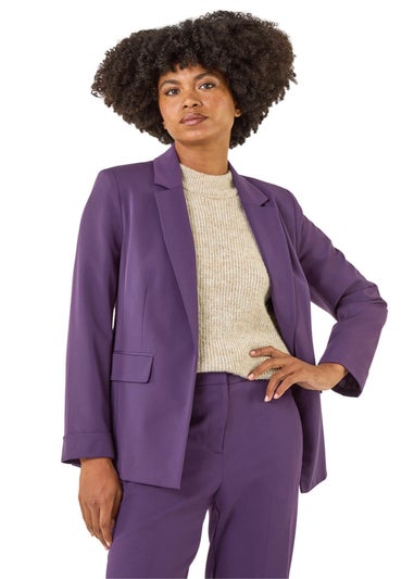 Roman Purple Tailored Collar & Revere Blazer