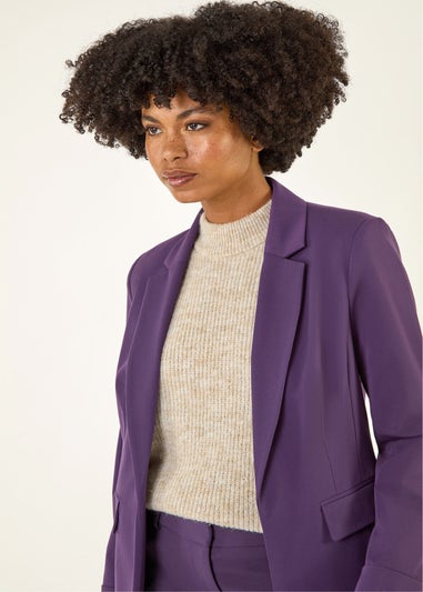 Roman Purple Tailored Collar & Revere Blazer