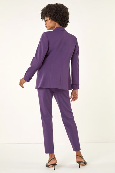 Roman Purple Tailored Collar & Revere Blazer