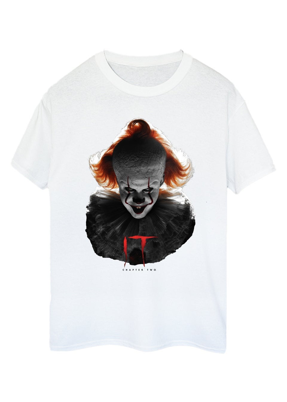 It Movie Head Shot White Graphic T-Shirt
