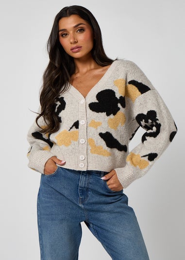Urban Bliss Grey Floral Cardigan