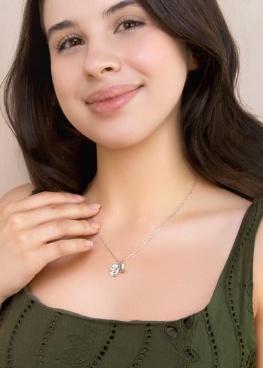 Golden Moments Sterling Silver Rhodium Plated Cowboy Boot and Hat Adjustable Necklace