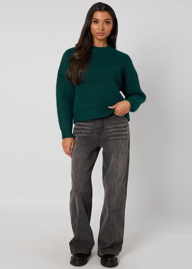 Urban Bliss Green Wool-Blend Jumper