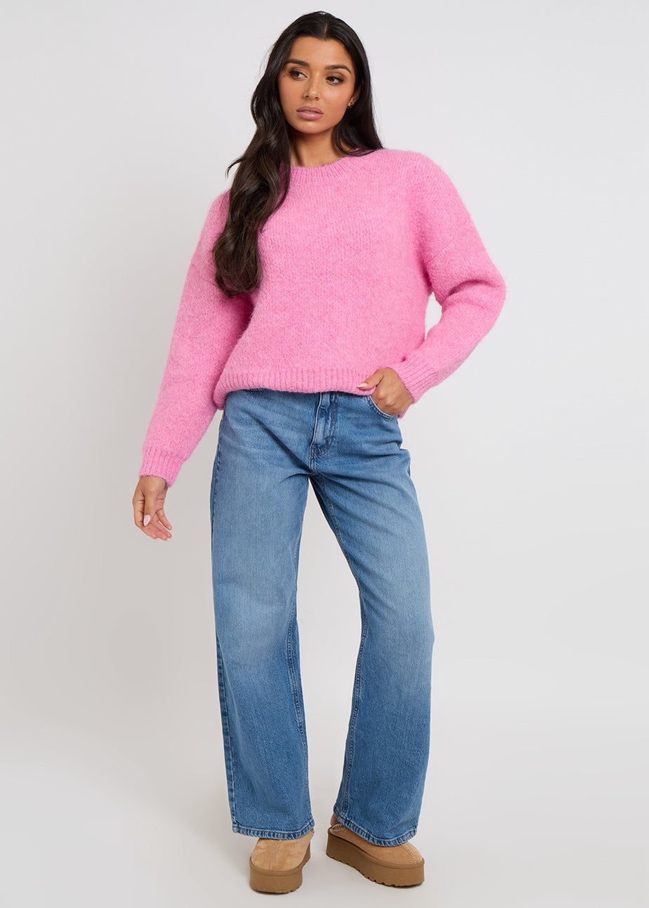 Urban Bliss Pink Wool-Blend Jumper