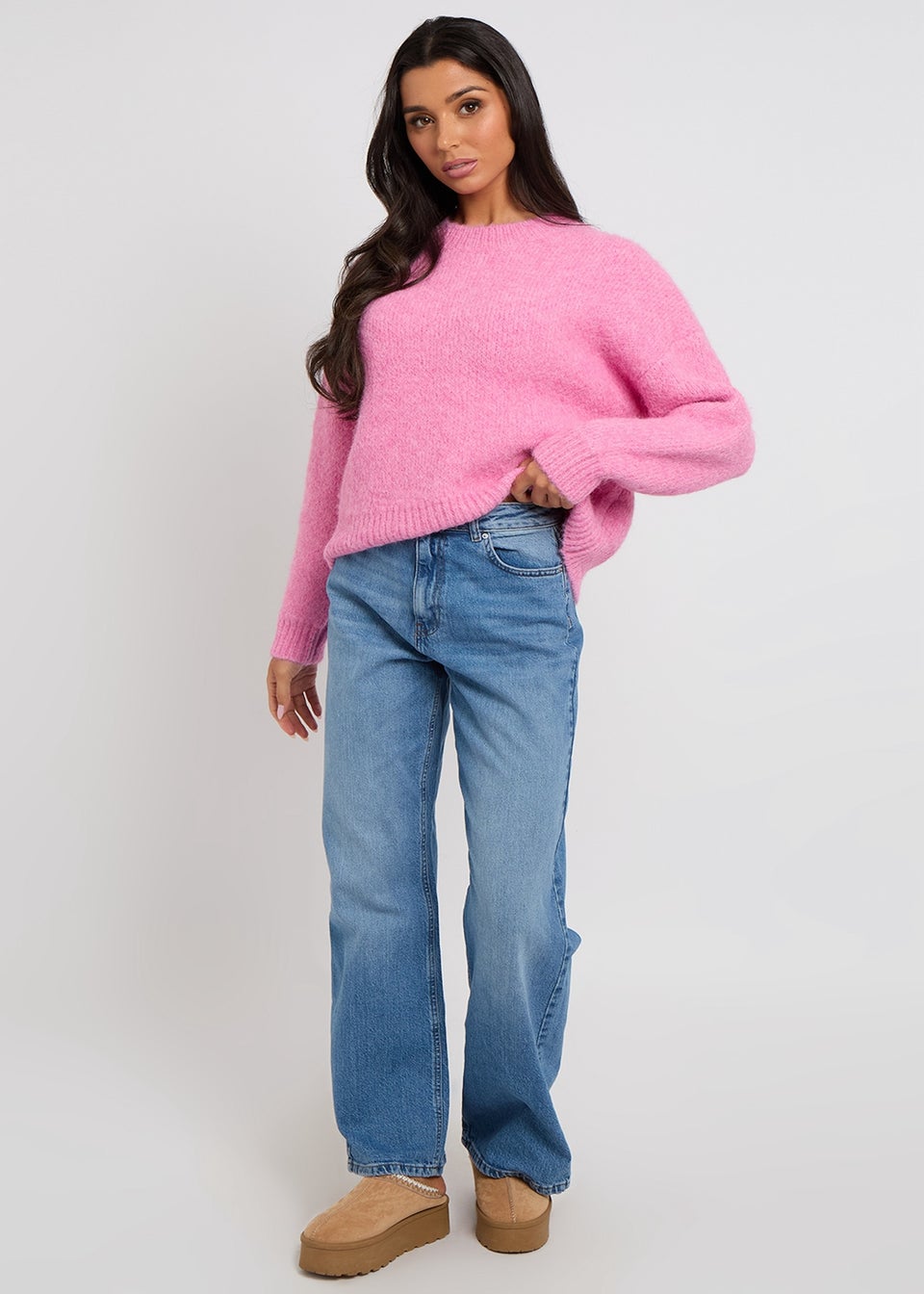 Urban Bliss Pink Wool-Blend Jumper