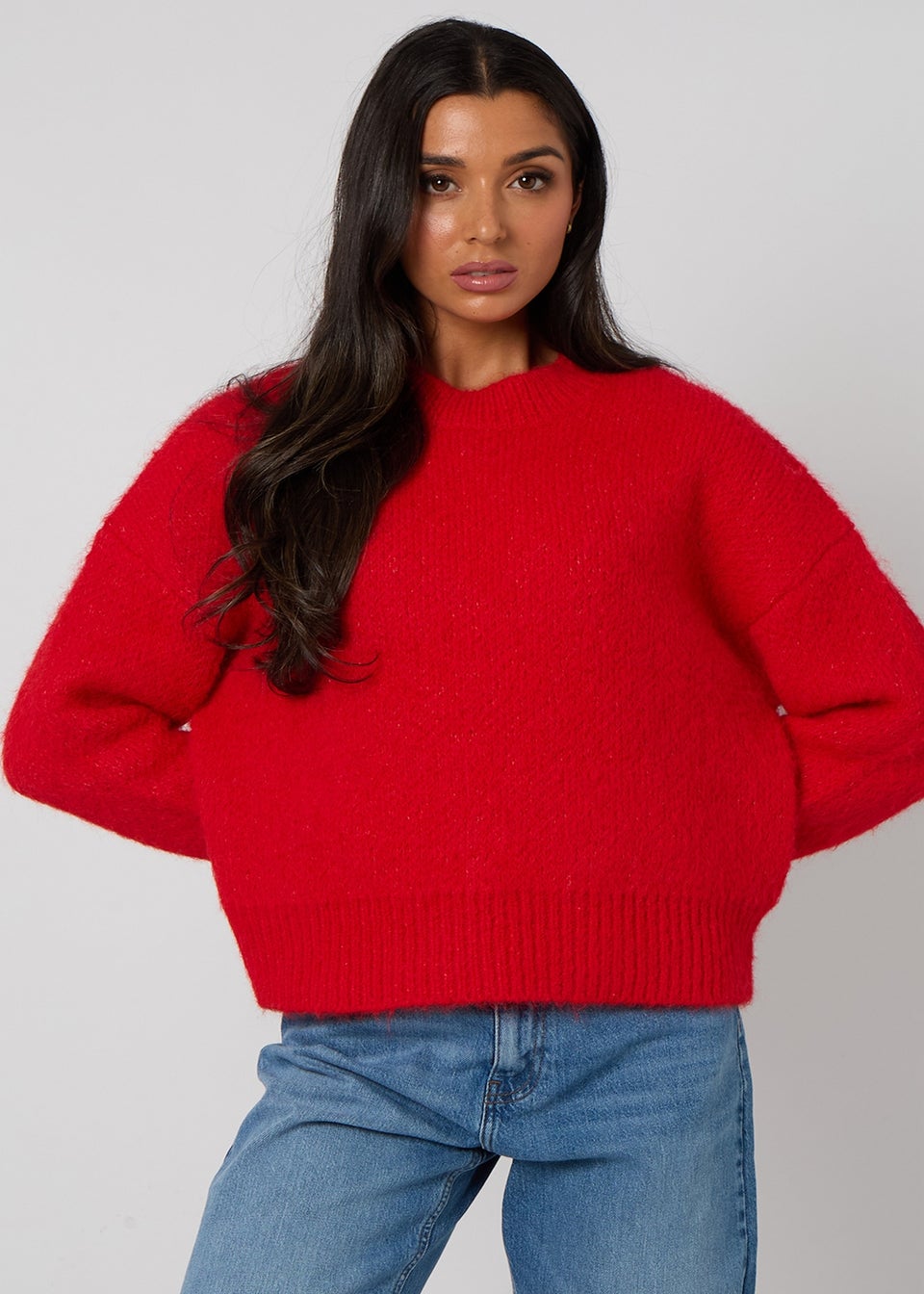 Urban Bliss Red Wool-Blend Jumper