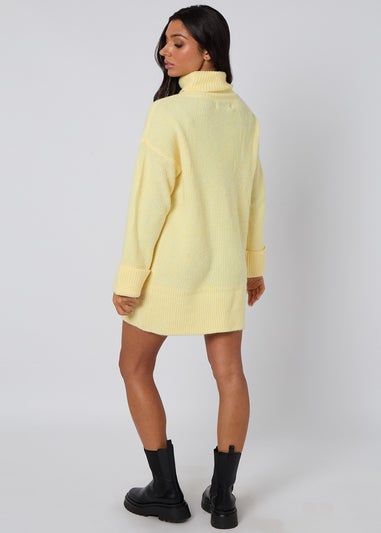 Urban Bliss Lemon Roll Neck Mini Dress
