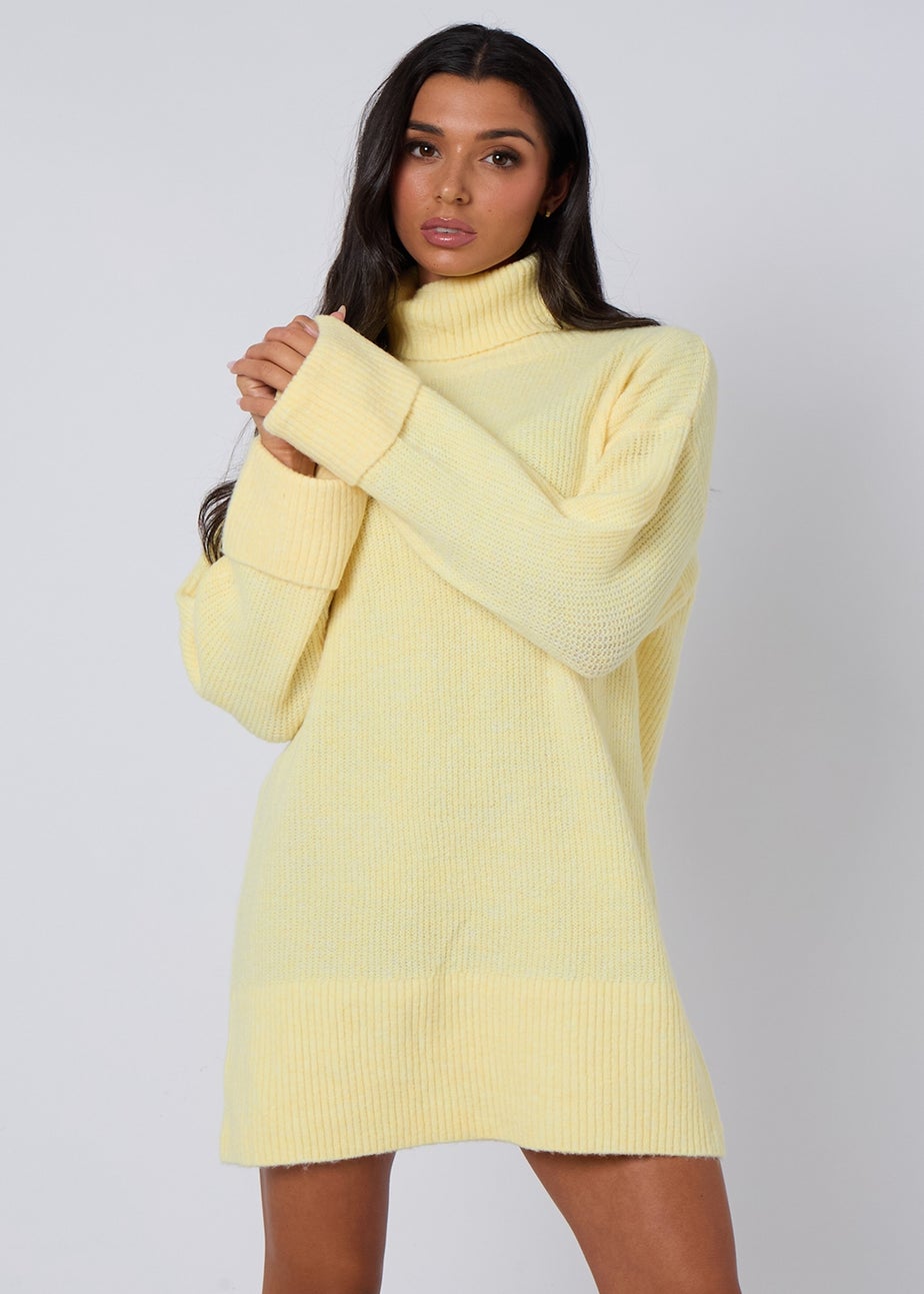Urban Bliss Lemon Roll Neck Mini Dress
