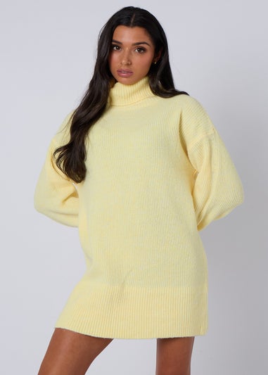 Urban Bliss Lemon Roll Neck Mini Dress