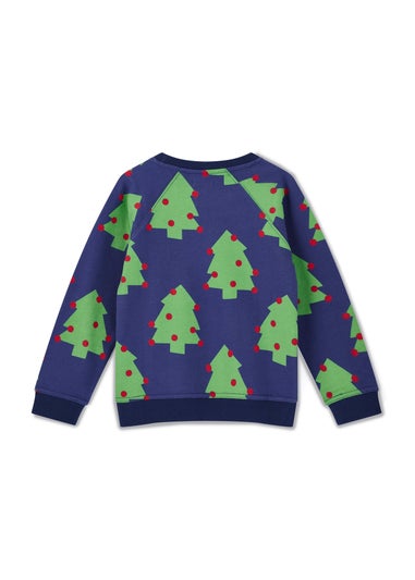 Lilly & Sid Multi Christmas Tree Print Sweatshirt (0-5 Years)