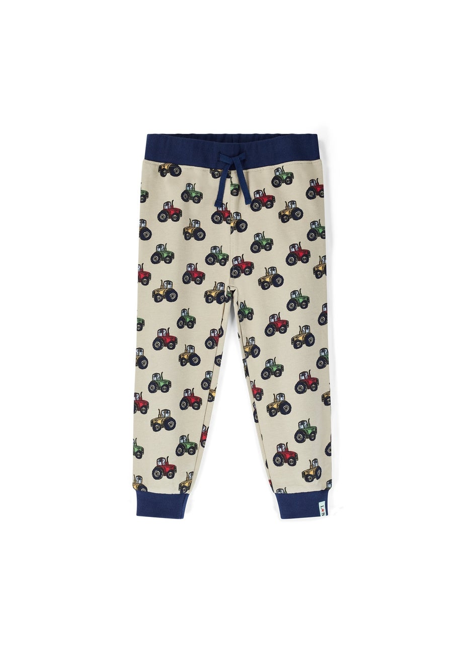 Lilly & Sid Organic Cotton Multi Tractor Print Jogger (0-5 Years)
