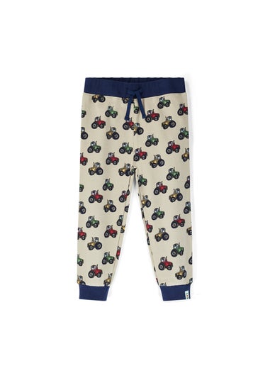 Lilly & Sid Organic Cotton Multi Tractor Print Jogger (0-5 Years)
