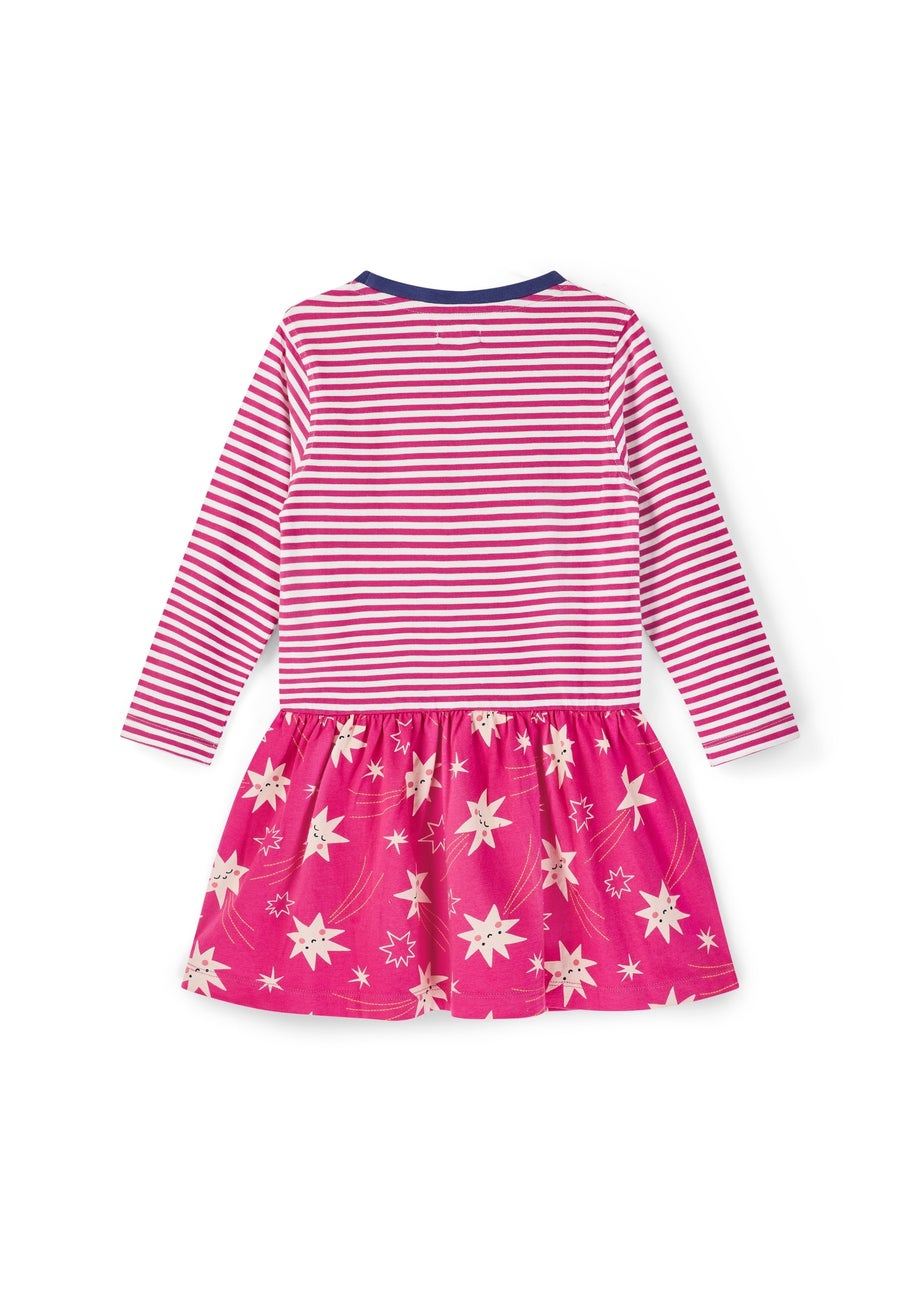 Lilly & Sid Multi Shooting Stars & Stripe Dress (0-5 Years)