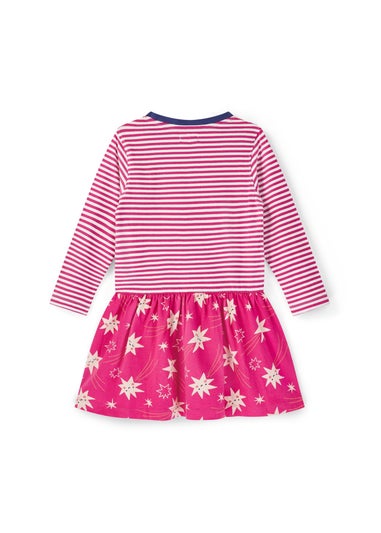 Lilly & Sid Multi Shooting Stars & Stripe Dress (0-5 Years)