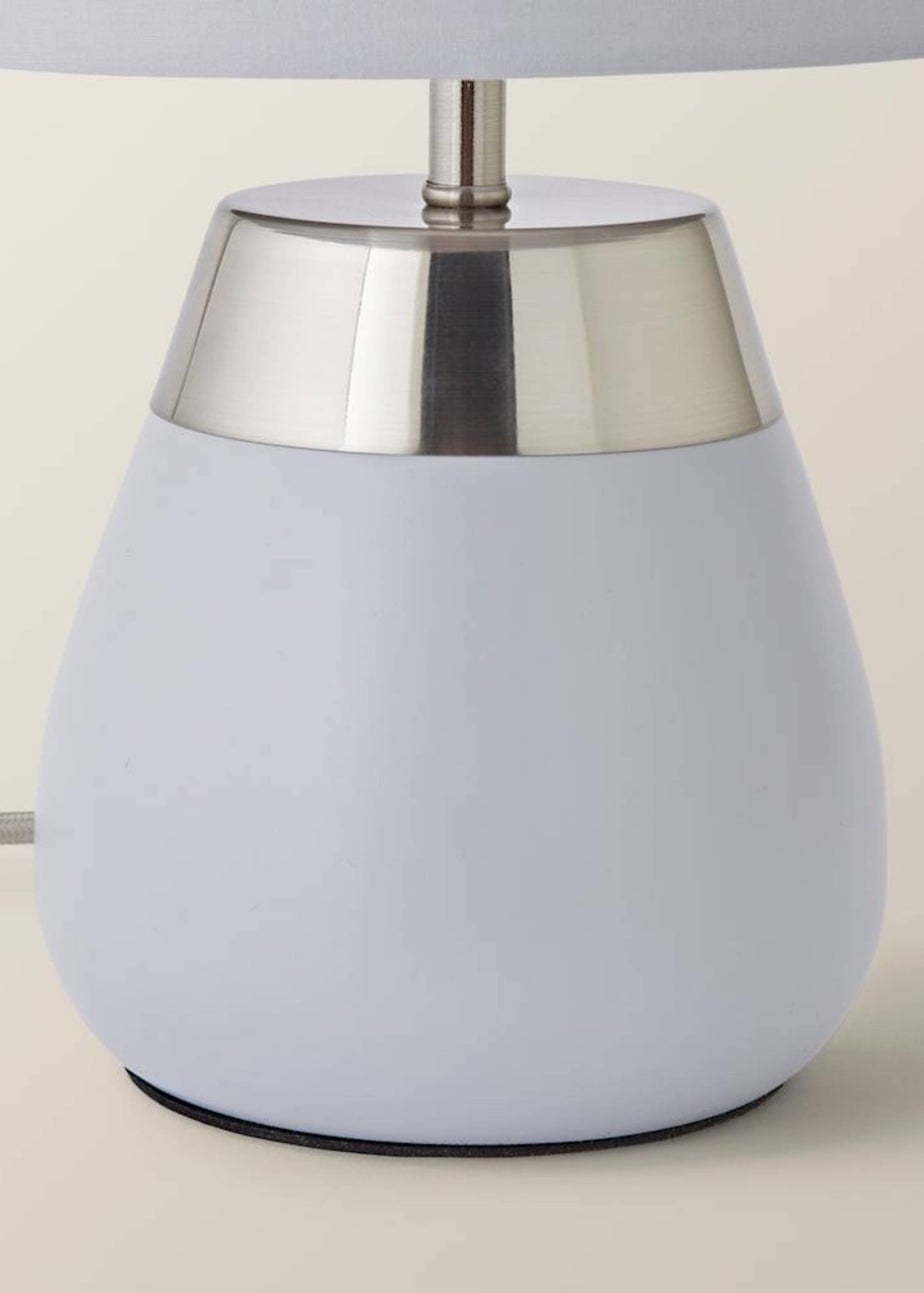 ValueLights Hurst Grey Touch Touch Table Lamp