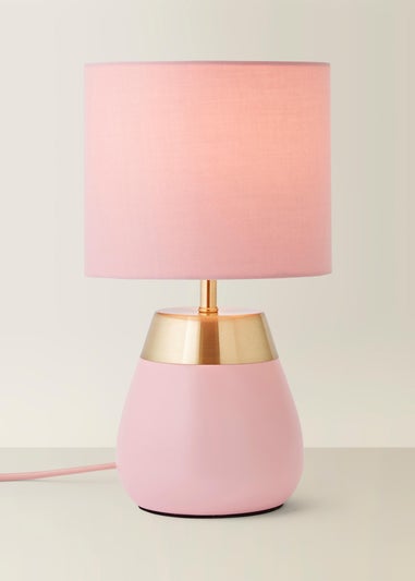 ValueLights Hurst Pink Touch Touch Table Lamp