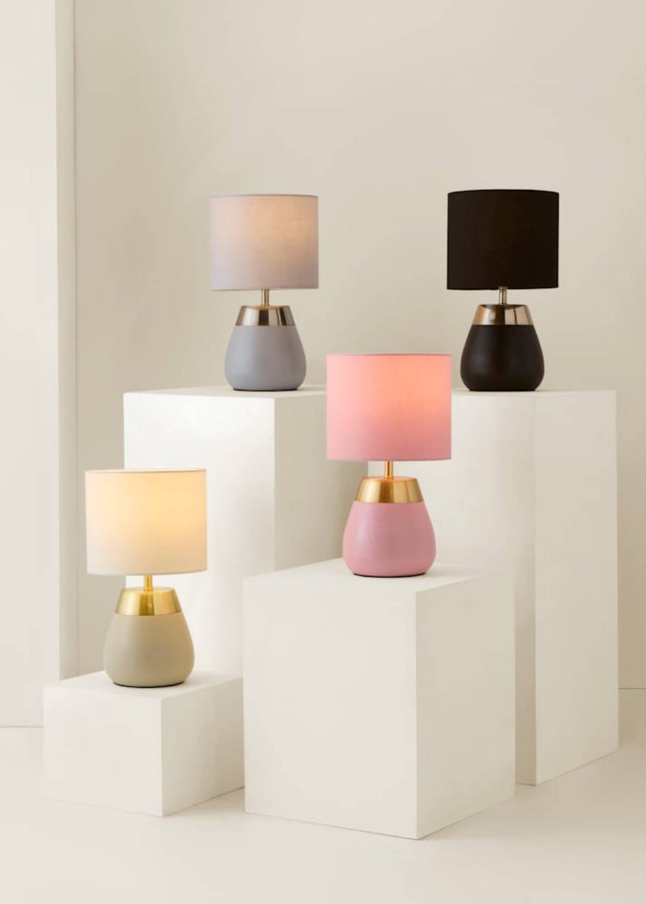 ValueLights Hurst Pink Touch Touch Table Lamp