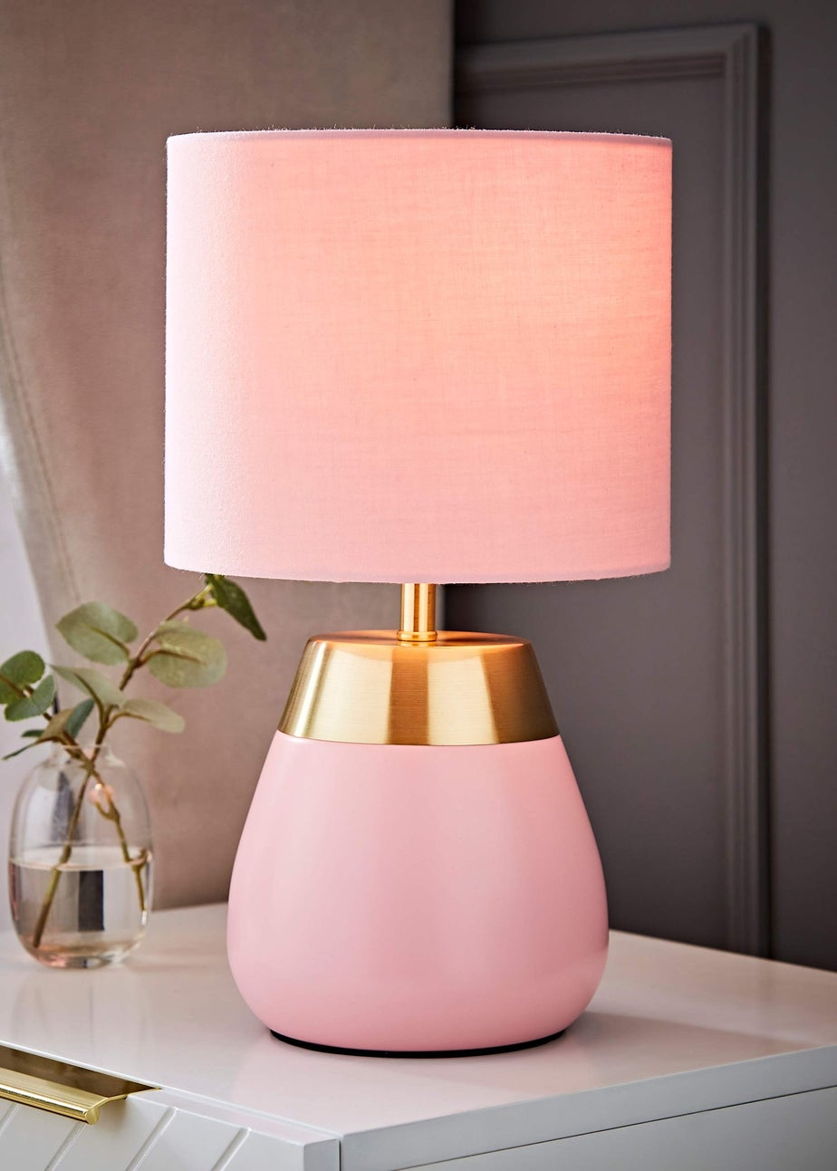 ValueLights Hurst Pink Touch Touch Table Lamp